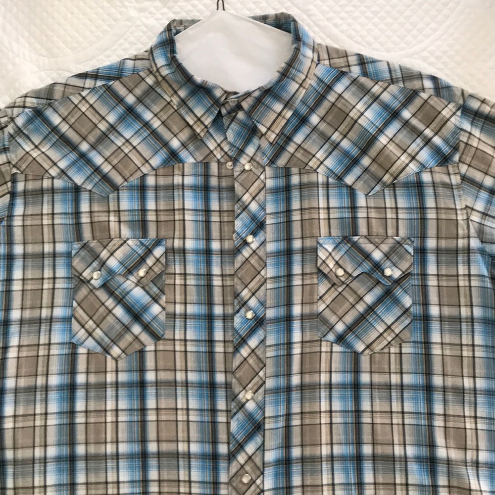Western style, SS, pearl snap dress shirt
